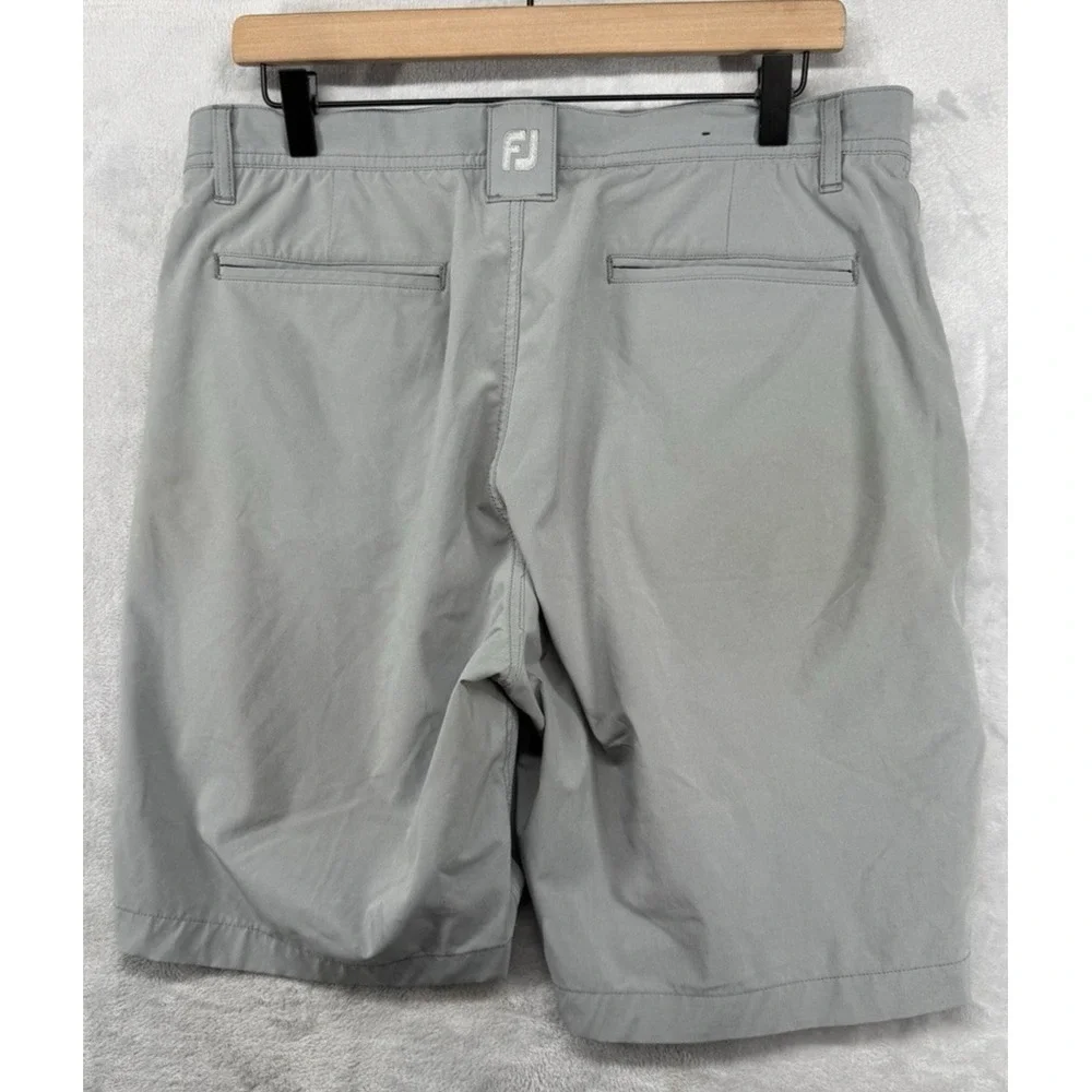 Footjoy FJ Performance Lightweight Golf Shorts Gray 9" Inseam Men's Size 34 - Picture 2 of 7
